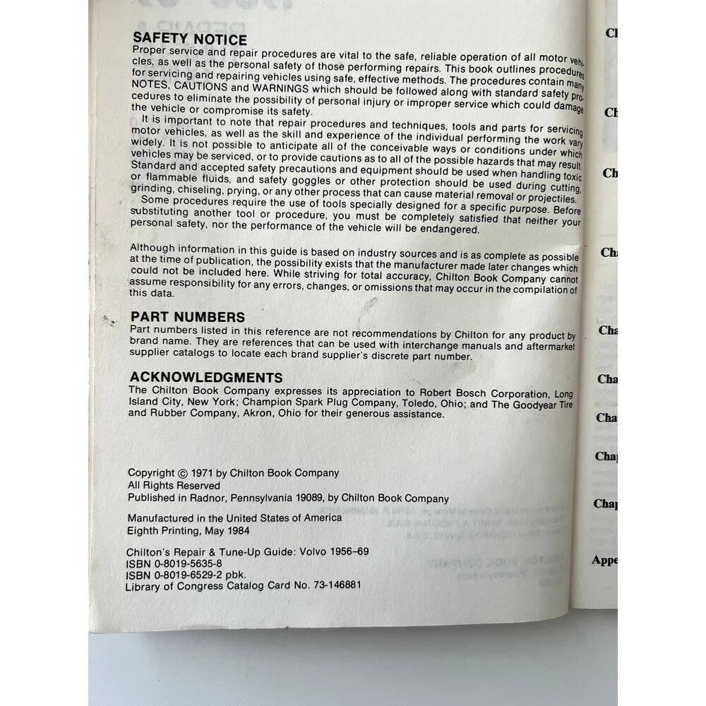 Repair Manual Volvo PV 444 544 P 210 121 122 S 142 144 145 P 1800 S 164 VGC - Picture 4 of 4